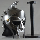 Maximus gladiator spiked helmet Roman replica with MF DOOM tribute